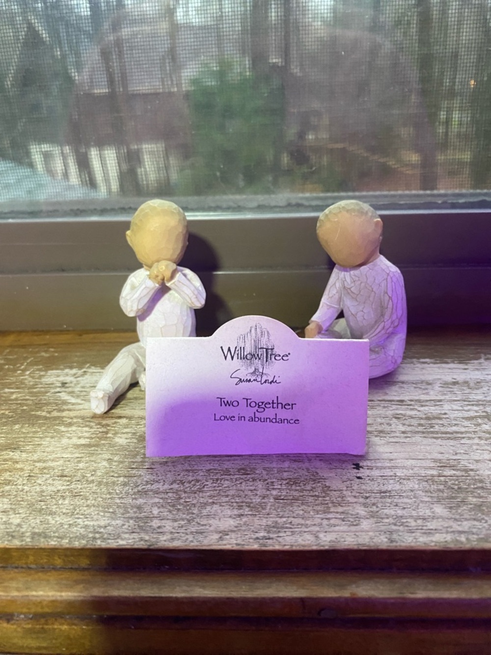 Willow Tree Two Together Figurine Pair - White, Beige